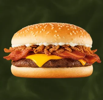 Bacon — Steak 90 g, oignons frits, bacon, cheddar